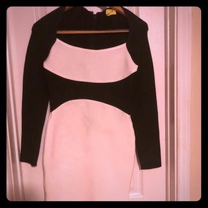 Bandage Color block dress